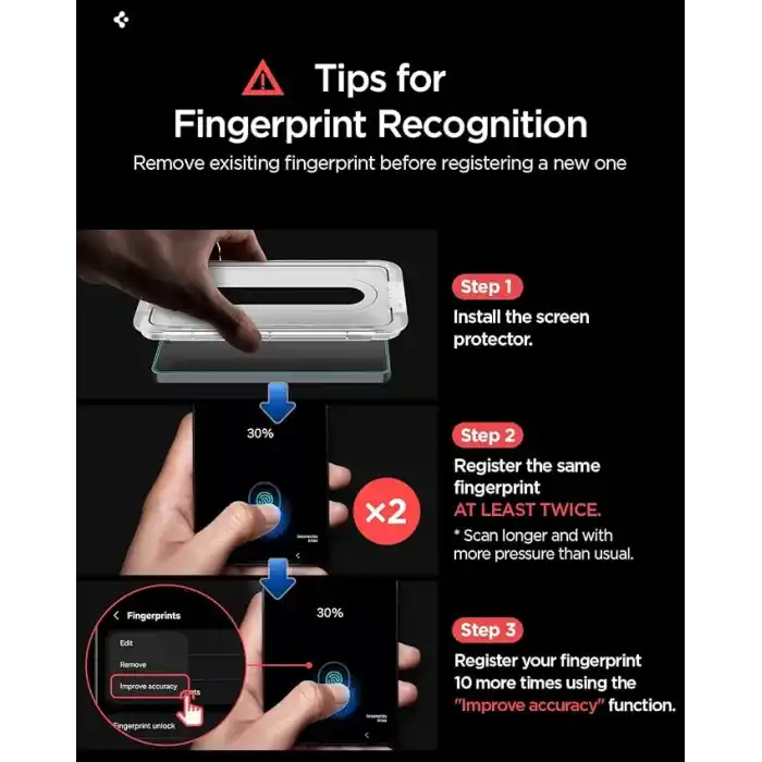 Spigen Galaxy S26 Plus ile Uyumlu Ekran Koruyucu Cam Kolay Kurulum Glas.tR EZ Fit Pro (2 Adet) - AGL11079