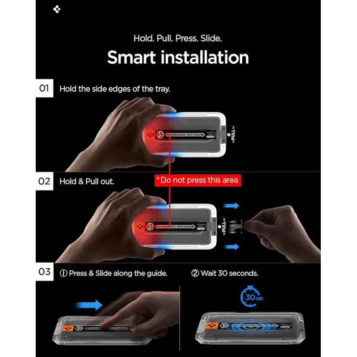 Spigen Galaxy S26 Plus ile Uyumlu Ekran Koruyucu Cam Kolay Kurulum Glas.tR EZ Fit Pro (2 Adet) - AGL11079