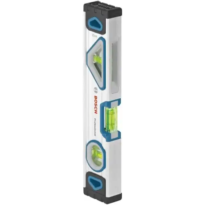 Bosch Professional Su terazisi 25 cm mıknatıs sistemli, çepeçevre okunabilir, alüminyum gövde, sağlam uç kapakları