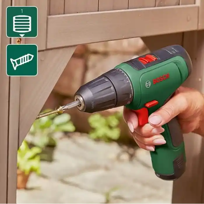 Bosch Akülü Delme/Vidalama Makinesi EasyDrill 1200 (2.0 Ah Akü, 12 Volt Sistem, Delme ve Vidalama Uç Setleri, Yumuşak Çanta İçinde) – Amazon Exclusive