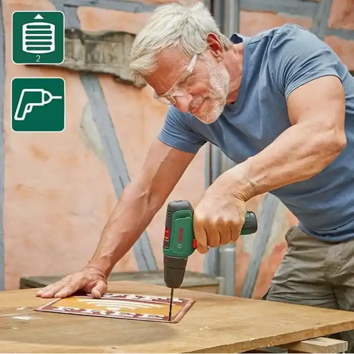 Bosch Akülü Delme/Vidalama Makinesi EasyDrill 1200 (2.0 Ah Akü, 12 Volt Sistem, Delme ve Vidalama Uç Setleri, Yumuşak Çanta İçinde) – Amazon Exclusive