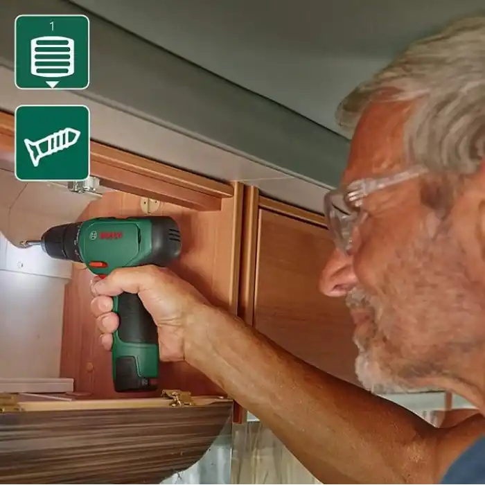 Bosch Akülü Delme/Vidalama Makinesi EasyDrill 1200 (2.0 Ah Akü, 12 Volt Sistem, Delme ve Vidalama Uç Setleri, Yumuşak Çanta İçinde) – Amazon Exclusive