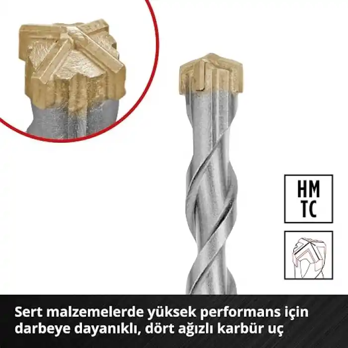 Einhell Orijinal 7 Parça SDS Plus Matkap Ucu Seti, 160 mm 49265510