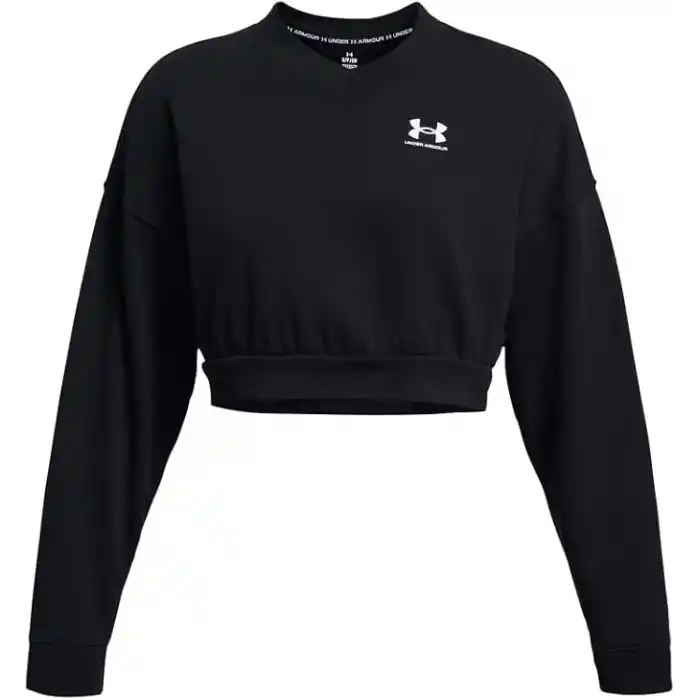 Under Armour Rakip Terry Büyük Boy Kırpılmış Bisiklet Yaka Sweatshirt Sweatshirt Kadın