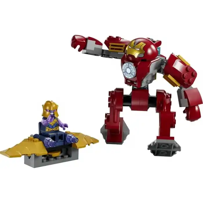LEGO Marvel Iron Man Hulkbuster Thanos’a Karşı 76263 – 4 Yaş ve Üzeri Çocuklar için Süper Kahraman Hediyesi Fikri, Iron Man ve Uçağıyla Thanos Minifigürleri İçeren Oyuncak Yapım Seti (66 Parça)