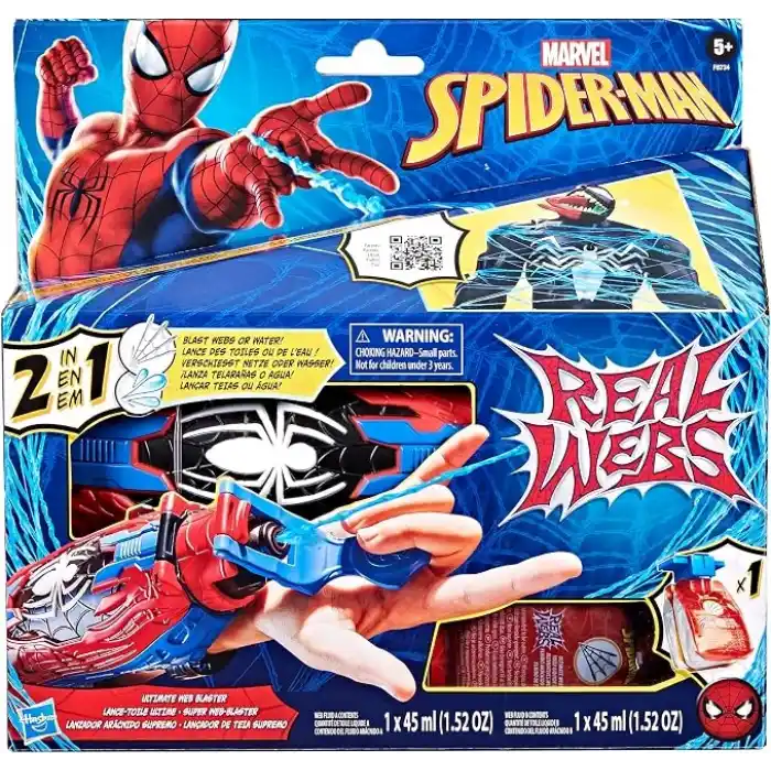 Marvel Spirit Spider-Man Ağ ve Su Fırlatıcı, Oyuncak