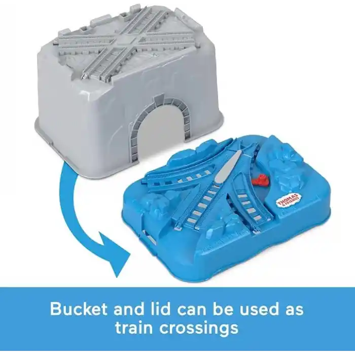Mattel Thomas & Friends Oyuncak Tren Paleti Seti, Connect & Build Kovası, Kalıp Döküm ve Motorlu Trenler için 48 Parça Genişletme Paketi, Yaş 3+ Yıl, HNP81