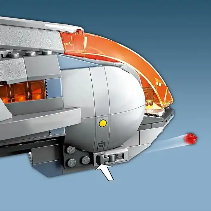 LEGO Marvel Hoopty 76232-8 Yaş ve Üzeri Kız ve Erkek Çocuklar için Süper Kahraman Hediyesi Fikri, Uzay Gemisi ve 3 Minifigür İçeren Eğlenceli Dekoratif Yaratıcı Oyuncak Yapım Seti (420 Parça)