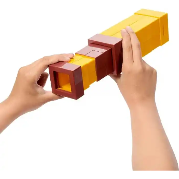 Piksel görüntü veren merceğe sahip Mattel Minecraft Oyuncak Dürbün, rol canlandırma oyunları ve kostümler için çocuklara uygun boyutlu aksesuar, JLK64