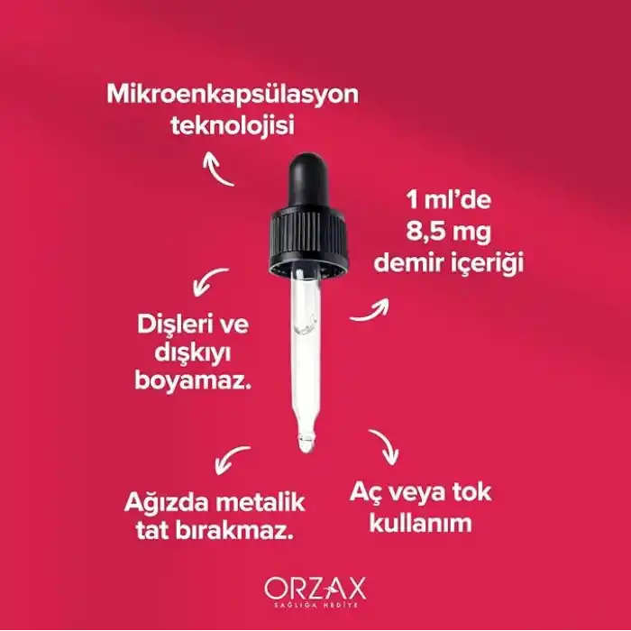 Ocean Microfer Demir Takviye Edici Gıda (Lipofer: Patentli Mikroenkapsüle Demir Kaynağı) - Damla - 30 ml
