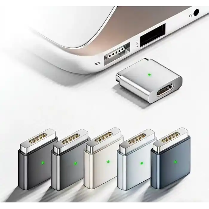 LivX Type-C to MagSafe 2 İle Uyumlu Dönüştürücü | 100W Hızlı Şarj Destekli | MacBook İle Uyumlu Çevirici Gri SF-2