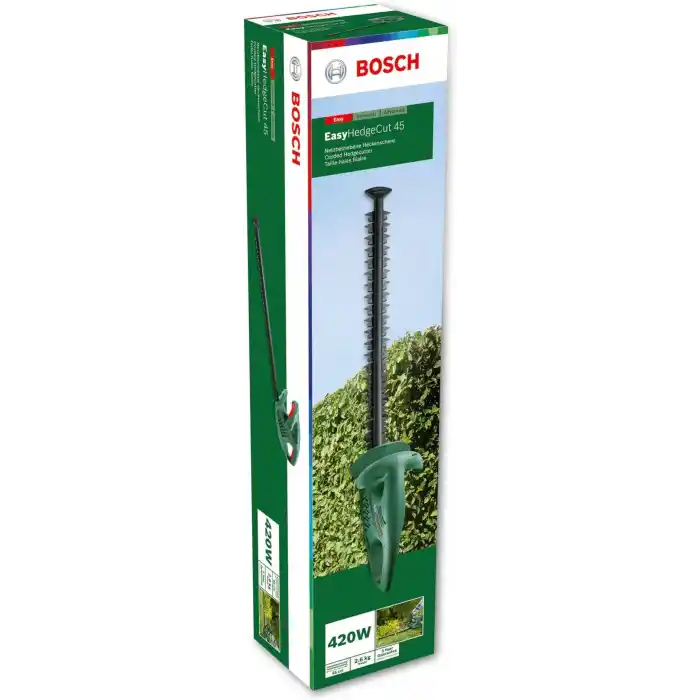 Bosch Home and Garden Bosch Elektrikli Çit Kesme Makinesi EasyHedgeCut 45 (420 W, 45 cm Bıçak Uzunluğu, Karton Pakette)