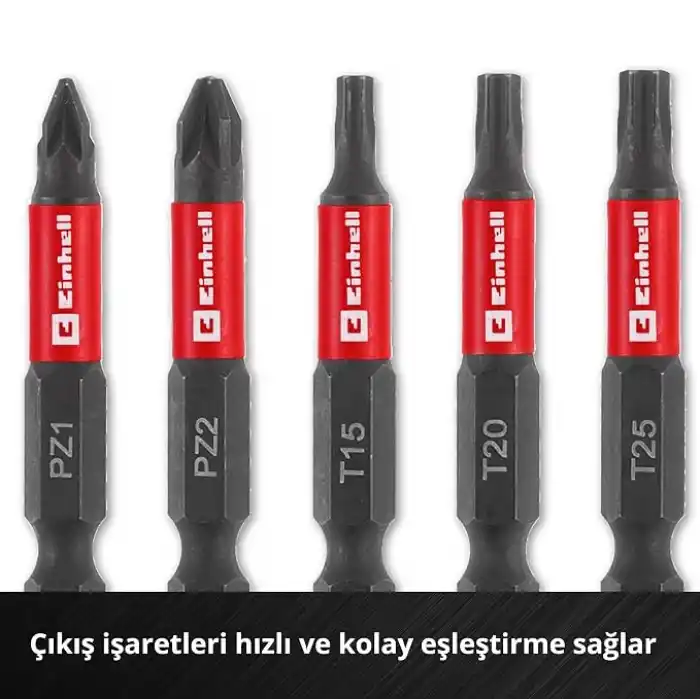 Einhell Orijinal 10 Parça Darbeli Bit Ucu Set 49118633