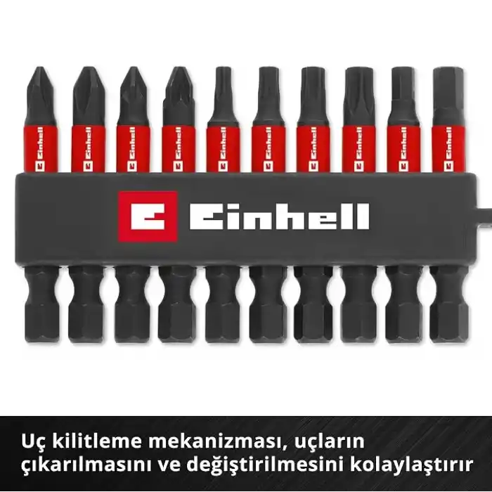 Einhell Orijinal 10 Parça Darbeli Bit Ucu Set 49118633