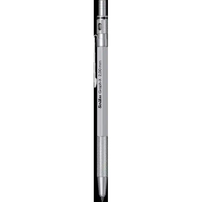Scrikss Office Graphx Mekanik Kurşun Kalem Saten Gri 2 Mm