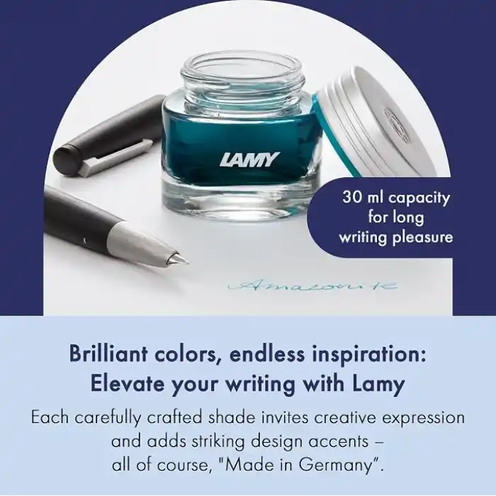 Lamy T53-500 Crystal T53 Şişe Mürekkep Topaz