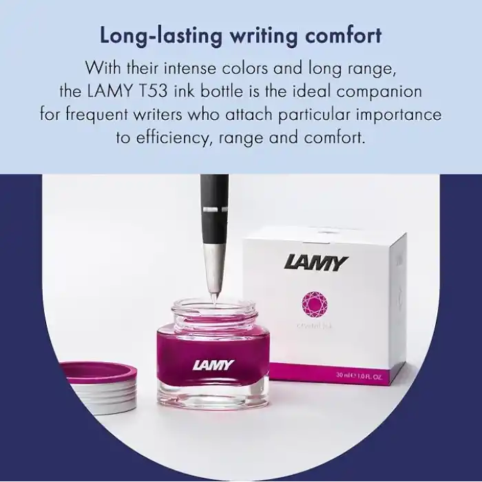 Lamy T53-500 Crystal T53 Şişe Mürekkep Topaz