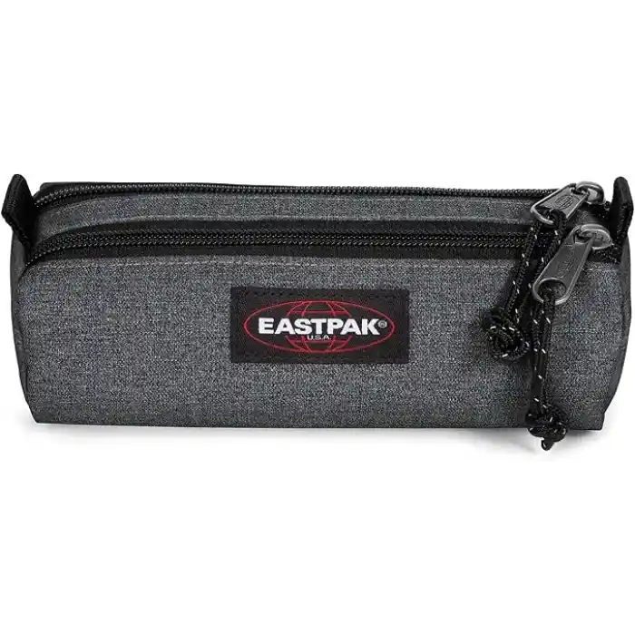 Eastpak Double Benchmark Unisex Yetişkin Kalem Çantası Black Denim Standart