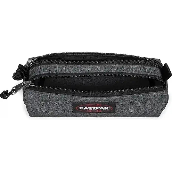 Eastpak Double Benchmark Unisex Yetişkin Kalem Çantası Black Denim Standart
