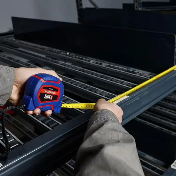 WORKPRO WP261009 5Mx19mm/16Ft. Naylon Kaplama Sarı Çelik Şerit Metre