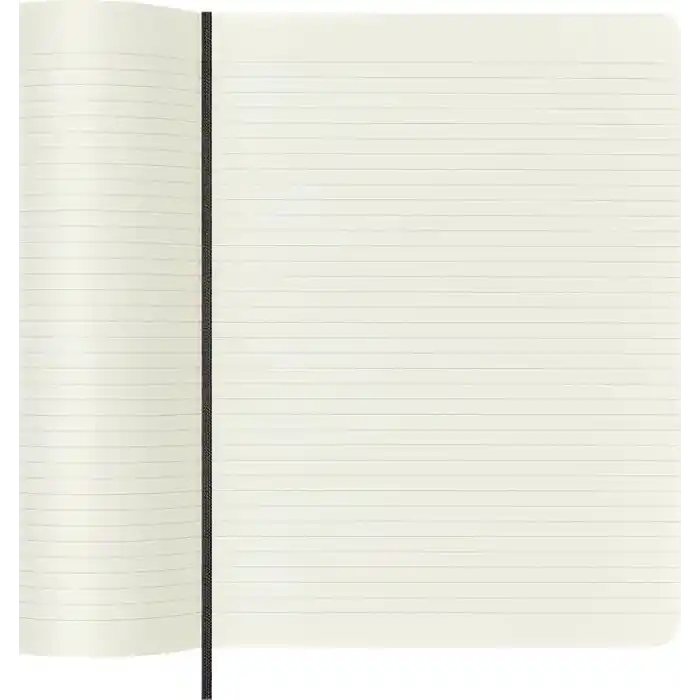Moleskine Çizgili Siyah Defter XL Boy Yumuşak Kapak