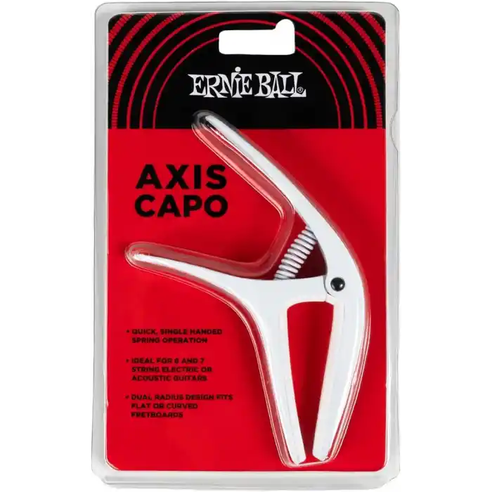 Ernie Ball Axis Dual Radius Capo, Beyaz (P09616)
