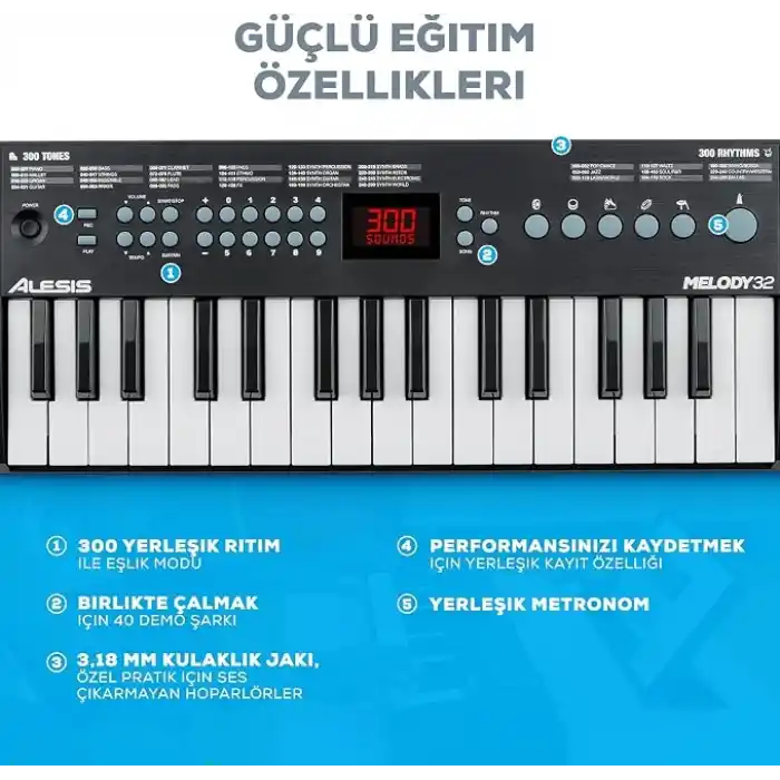 Alesis Melody 32 Mini Piyano Klavyesi