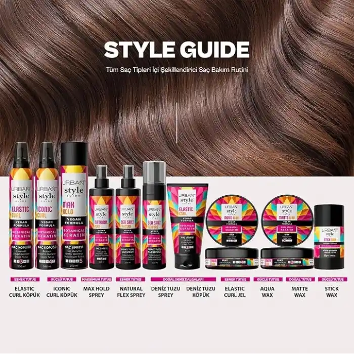 URBAN Care Style Guide Deniz Tuzu Doğal Dalga Sağlayan Şekillendirici Saç Köpüğü 200 ml- Vegan
