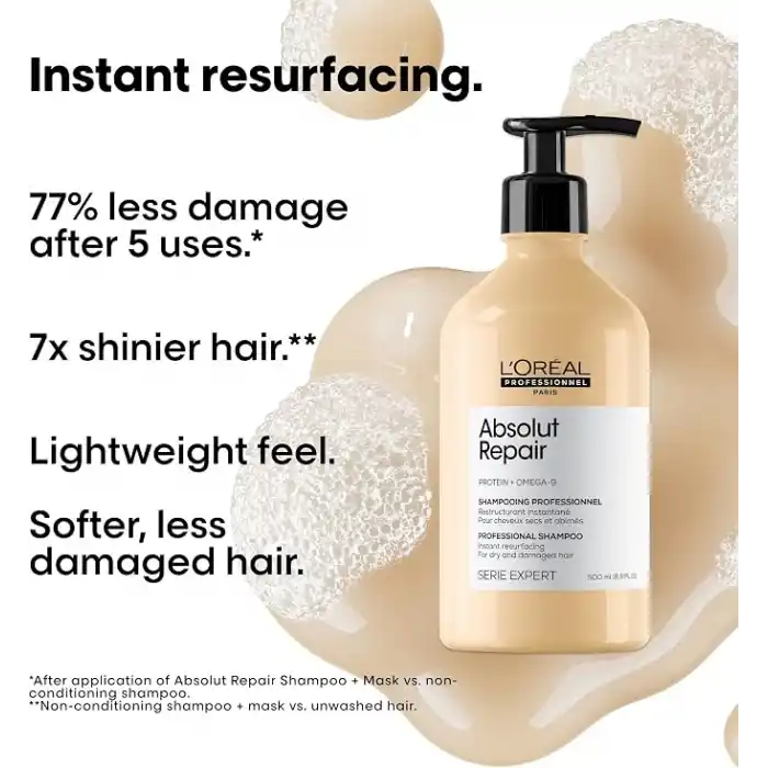 LOréal Professionnel Paris Serie Expert Absolut Repair Yıpranmış Saçlar Için Onarıcı Şampuan 500ml