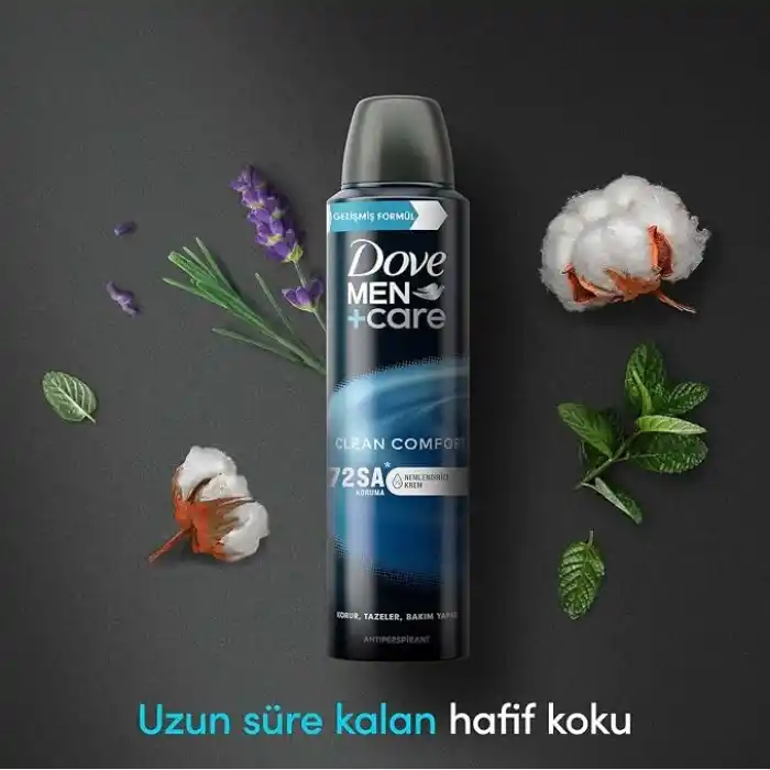 Dove Men Care Clean Comfort Sprey Deodorant 150 Ml