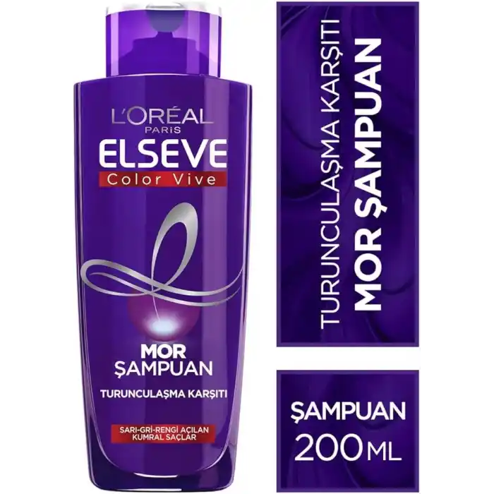 LOreal Paris Elseve Turunculaşma Karşıtı Mor Şampuan 200 ml