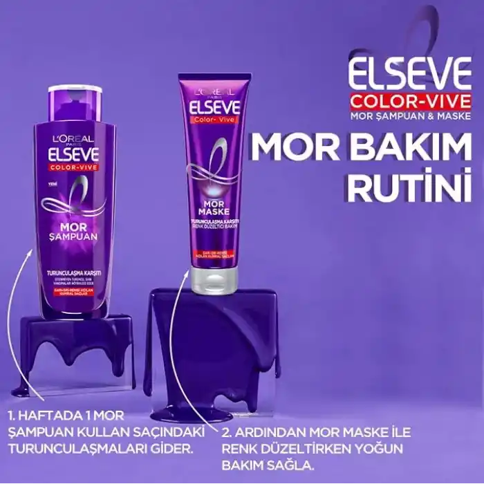LOreal Paris Elseve Turunculaşma Karşıtı Mor Şampuan 200 ml