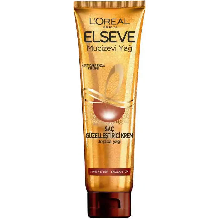 LOreal Paris Elseve Mucizevi Yağ Saç Güzelleştirici Krem 150 ml - Kuru ve Sert Saçlar İçin