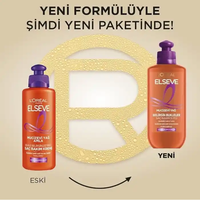 LOreal Paris Elseve Mucizevi Amla Yağı Bukle Belirginleştirici Saç Bakım Kremi 200 ml