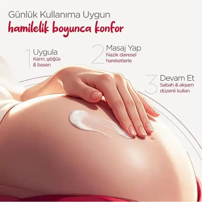 Mamaaura Maximum Elasticity Cream, Çatlak Karşıtı, Cilt Elastikiyetini Destekleyen ve Kaşıntı Hissini Yatıştırmaya Yardımcı Vücut Kremi, 150 ml