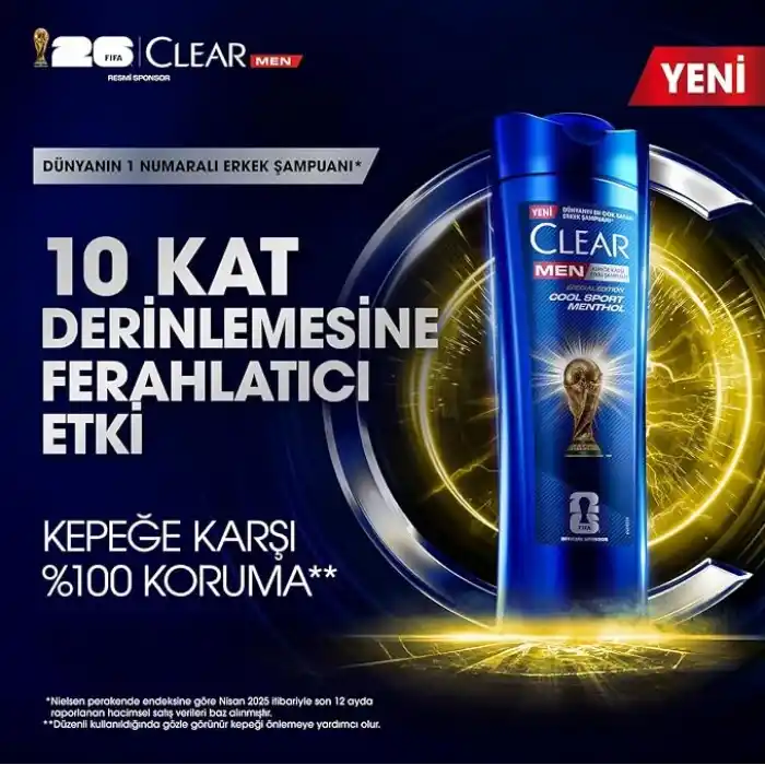 Clear Men Cool Sport Menthol Kepeğe Karşı Etkili Şampuan 350 ml