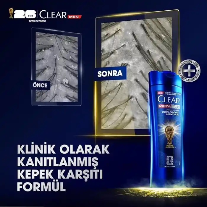 Clear Men Cool Sport Menthol Kepeğe Karşı Etkili Şampuan 350 ml