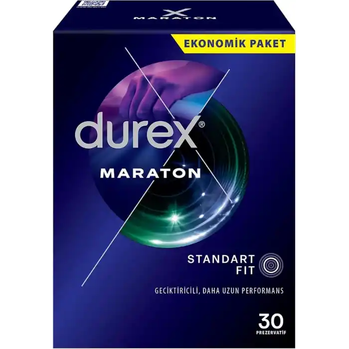 Durex Maraton Geciktiricili 30Lu Prezervatif Kokusuz, Lateks