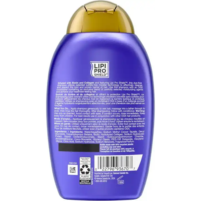 OGX Biotin & Kolajen Dolgunlaştırıcı Sülfatsız Şampuan 385 Ml
