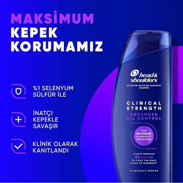 Head & Shoulders Clinical Strength Advanced Oil Control Yağ Dengeleyici Şampuan 400 ml