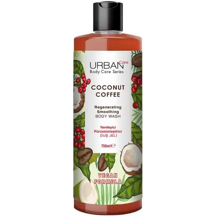 Urban Care Coconut Coffee Yenileyici ve Pürüzsüzleştirici Duş Jeli, 750 ml
