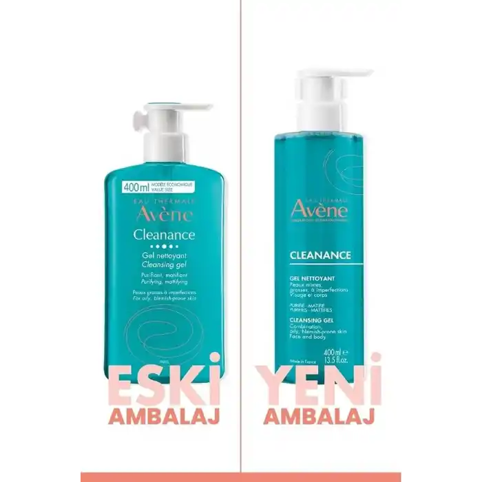 EAU THERMALE AVENE Cleanance Yağlı Ve Akneye Eğilimli Ciltler Için Matlaştırıcı Temizleme Jeli 400 ml 240019