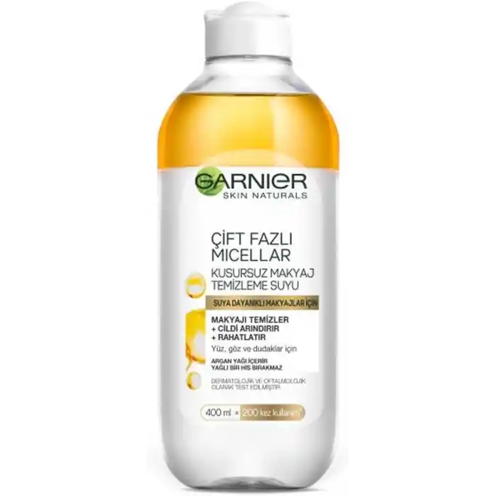 Garnier Skin Naturals Çift Fazlı Micellar Kusursuz Makyaj Temizleme Suyu (400 ml)