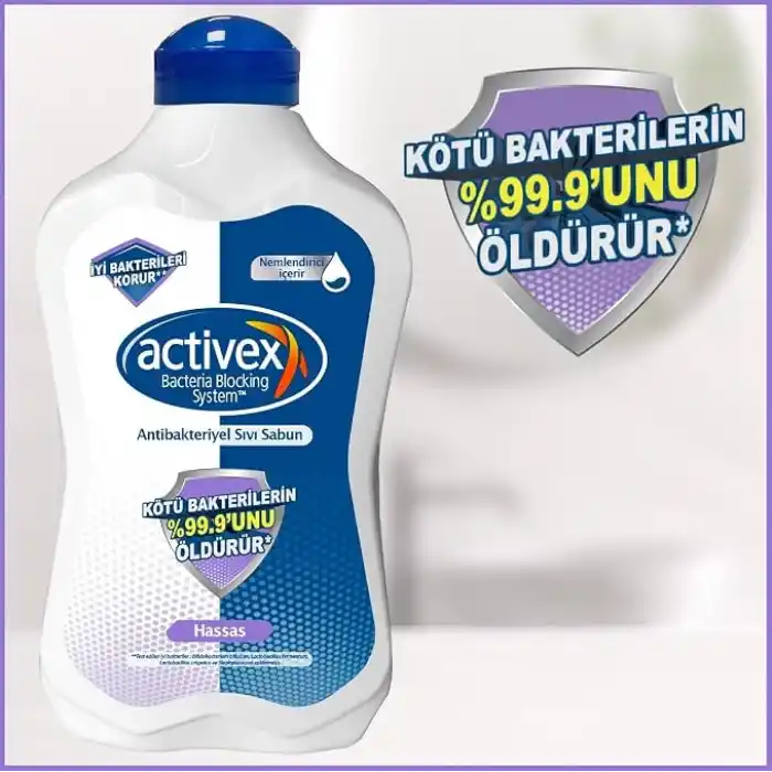 ACTIVEX Sıvı Sabun, Hassas, 1.5 Litre