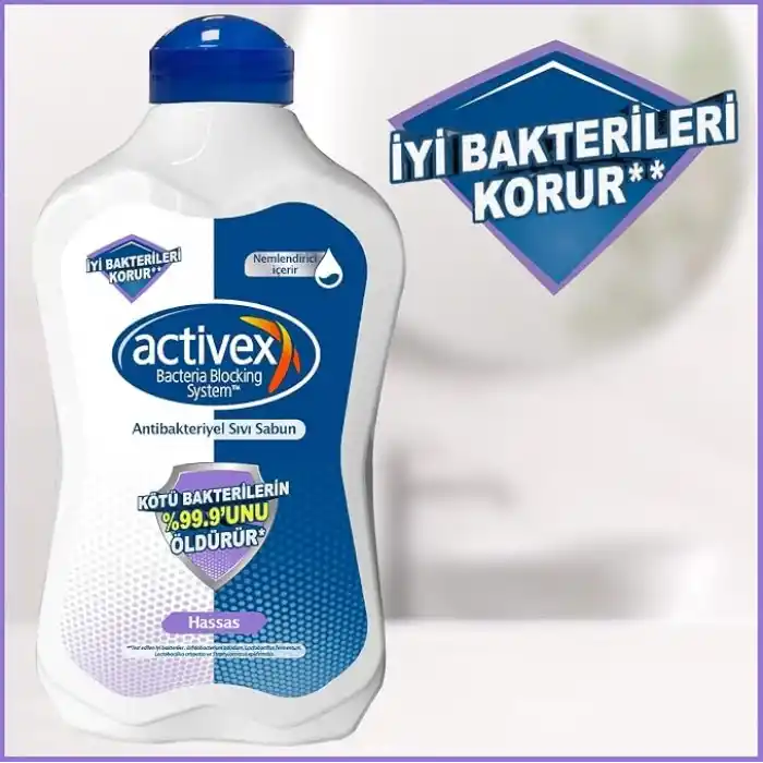 ACTIVEX Sıvı Sabun, Hassas, 1.5 Litre