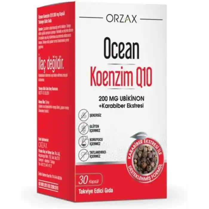 Ocean Koenzim Q10 200 mg 30 Kapsül