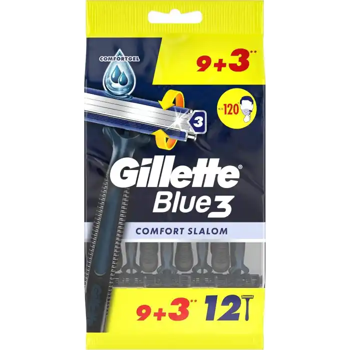 Gillette Blue3 Slalom Kullan At Tıraş Bıçağı 12li