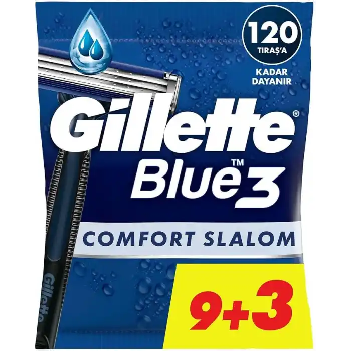 Gillette Blue3 Slalom Kullan At Tıraş Bıçağı 12li