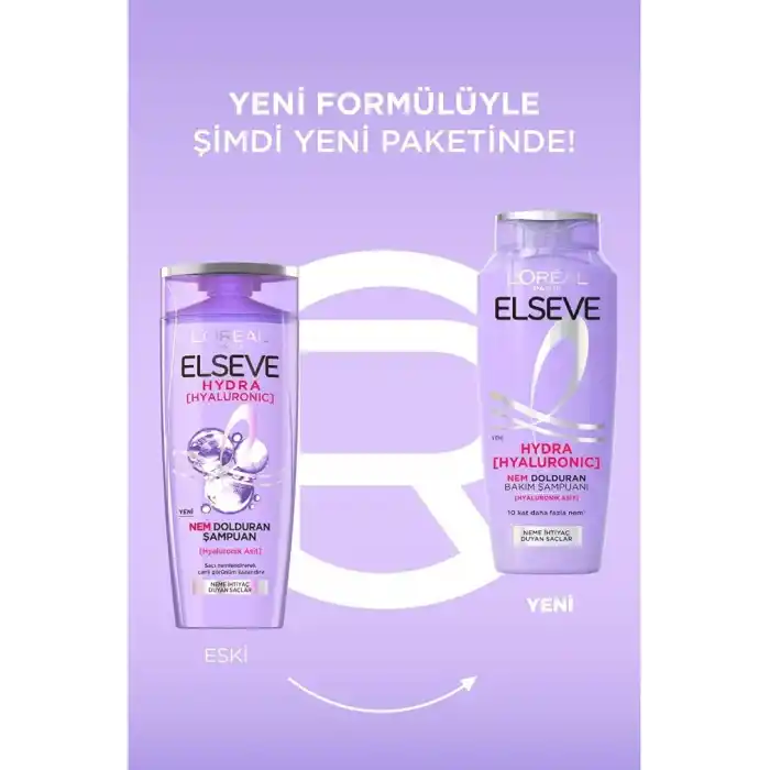 LOréal Paris Elseve Hydra [Hyaluronic] Nem Dolduran Bakım Şampuanı 300 ml