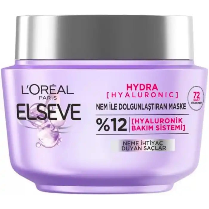 L’Oréal Paris Elseve Hydra [Hyaluronic] 72 Saat Nem ile Dolgunlaştıran Maske 300ml